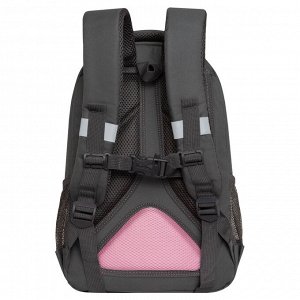 Рюкзак школьный GRIZZLY с карманом для ноутбука 13", анатомической спинкой, для девочки