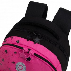 Рюкзак школьный GRIZZLY с карманом для ноутбука 13", анатомической спинкой, для девочки