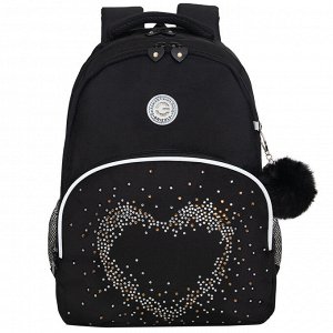 Рюкзак школьный GRIZZLY с карманом для ноутбука 13", анатомической спинкой, для девочки