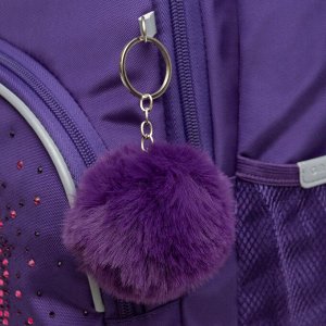 Рюкзак школьный GRIZZLY с карманом для ноутбука 13", анатомической спинкой, для девочки