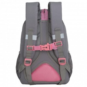 Рюкзак школьный GRIZZLY с карманом для ноутбука 13", анатомической спинкой, для девочки