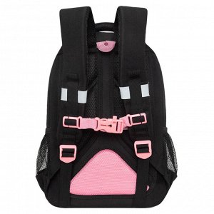 Рюкзак школьный GRIZZLY с карманом для ноутбука 13", анатомической спинкой, для девочки