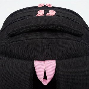 Рюкзак школьный GRIZZLY с карманом для ноутбука 13", анатомической спинкой, для девочки