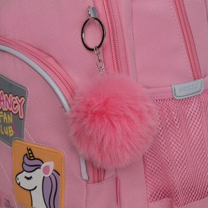 Рюкзак школьный GRIZZLY с карманом для ноутбука 13", анатомической спинкой, для девочки