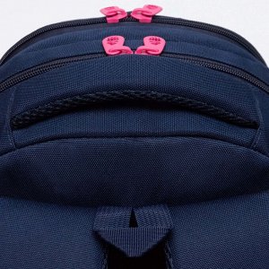 Рюкзак школьный GRIZZLY с карманом для ноутбука 13", анатомической спинкой, для девочки