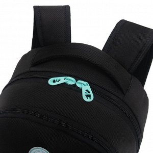 Рюкзак школьный GRIZZLY с карманом для ноутбука 13", жесткой спинкой, двумя отделениями, для девочки