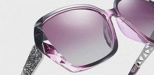 Женские поляризованные очки фиолетовые