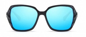 Женские поляризованные очки сине-черные