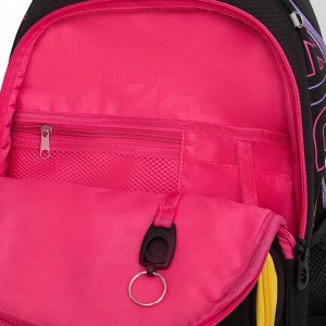 Рюкзак школьный GRIZZLY с карманом для ноутбука 13", анатомической спинкой, для девочки