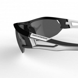 Взрослые очки для горного велосипеда с серыми линзами Xc 100 cat3  ROCKRIDER