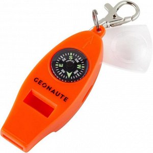 Универсальный свисток со встроенным компасом, термометром и лупой GEONAUTE