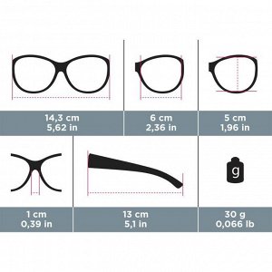 Верхние очки с поляризацией для походов MH OTG 500W, категория 3  QUECHUA