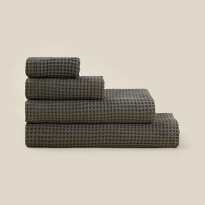 Полотенце вафельное SL HOME: Basic «Олива» 50x90 см, хлопок 100%, оливковый