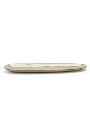 Блюдо керамическое «Песчаный берег», 34x8 см, Dolce Ceramo