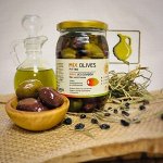 Микс из оливок (L) без косточки в рассоле, Греция, ст.банка, 350г
