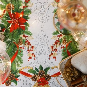 Дорожка на стол "Этель" Рождественский бал 30х70 см, 100% хл, саржа 190 гр/м2