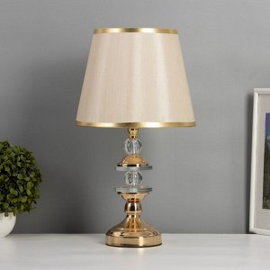 Лампа настольная «Сентенция» 1x40 Вт Е27+ LED подсветка 3 Вт золото 25x25x45 см