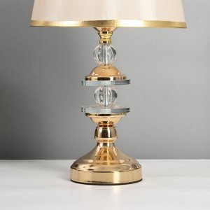 Лампа настольная «Сентенция» 1x40 Вт Е27+ LED подсветка 3 Вт золото 25x25x45 см