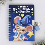 Блокнот с замочком «Волшебный дневничок», 40 л