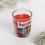 Свеча в стекле «Тепла», лесные ягоды