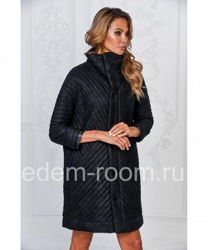 Модное кожаное пальто  Артикул: M-17159-CH