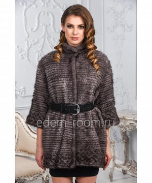 Красивое пальто из вязаной норкиАртикул: S-115-S