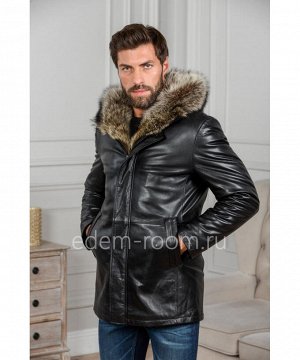 Мужская зимняя куртка из кожиАртикул: C-3226-2-EN