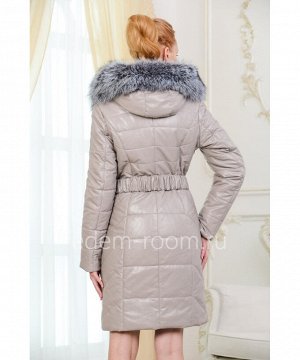 Пальто из экокожи для зимыАртикул: EN-1919-100-2-SR-CH