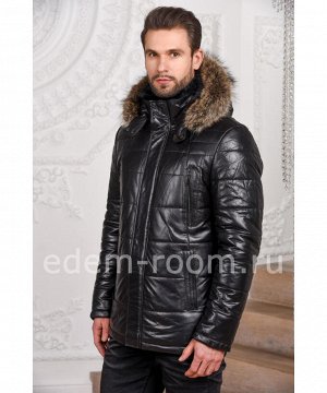 Мужская кожаная куртка для зимыАртикул: C-52804-EN