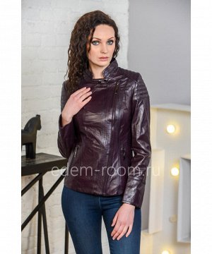 Кожаная куртка женская из натуральной кожиАртикул: NT-1709-60-FL