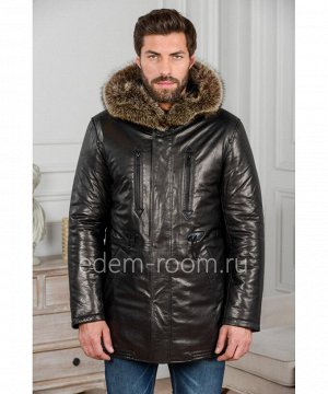Стильная кожаная куртка для зимыАртикул: W-1819-85-2-EN