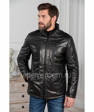 Мужская куртка из кожи - Зима 2019Артикул: W-1875-C