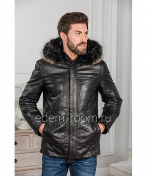 Зимняя куртка из кожи на ThinsulateАртикул: W-8010-2-L