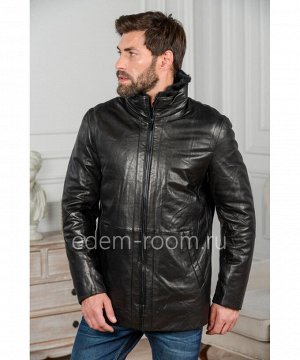 Теплая кожаная курткаАртикул: W-8013-80-N