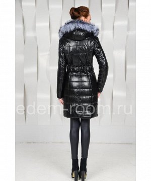 Зимнее пальто из эко-кожиАртикул: EN-26837-CH