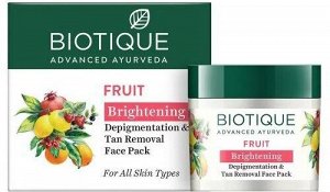 Bio Fruit Whitening & Depigmentaion Face Pack / Биотик Био Фруктовая Маска Для Лица