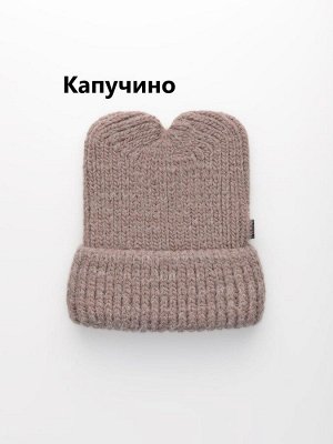 Шапка женская на флисовом подкладе с шерстью мериноса цвета выбирайте при оформлении заказа