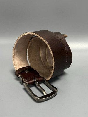Ремень мужской натуральная кожа коричневый