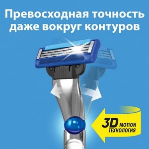 GILLETTE MACH3 Turbo 3D Бритва с 2 сменными кассетами Red