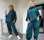 Костюм женский с брюками вельветовый