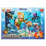 Пазлы 104  &quot;Умные игры&quot; По мотивам Майнкрафт.Под водой ,19*14*3,5 см