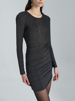 Платье- black lurex