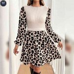 Женское платье. Ткань Прадо + Кашмир Лапша