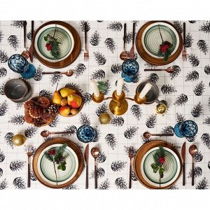 Скатерть новогодняя «Этель» Christmas 150x250 см, 100% хлопок, саржа 190 г/м²