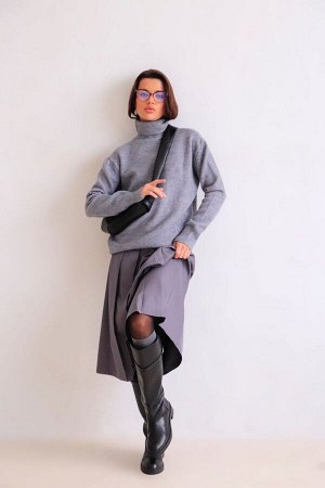 Юбка серая + ДЛИНА: 80 (+-3) см.
+ СОСТАВ: ПЭ 80%, вискоза 20%
+ ПАРАМЕТРЫ МОДЕЛИ: 81/62/88, рост модели 172 см.
+ ОБРАЗЕЦ НА МОДЕЛИ: 44