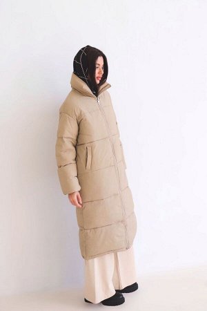 14732 Пальто зимнее бежевое