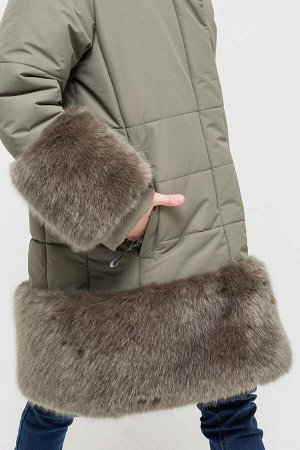 Пальто зимнее для девочки Crockid ВК 38035/3 ГР