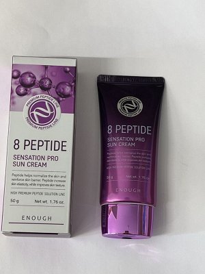 Увлажняющий солнцезащитный крем для лица с пептидами Enough 8 Peptide Sensation Pro Sun Cream SPF 50 Pa+++ 50 г