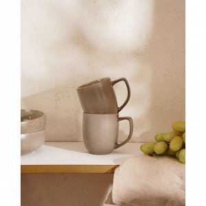 Sima-Land Home Набор кружек SL Home «Мольвено», 400 мл, фарфор, 2 шт., серый