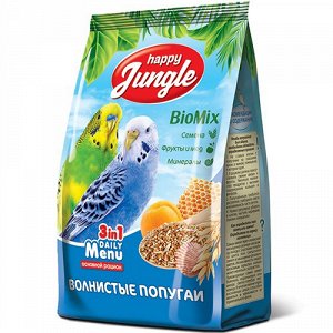 Happy Jungle Корм для волнистых попугаев 500гр
